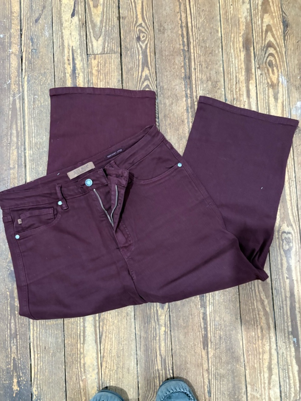 Judy Blue Plum Straight-Leg Jeans